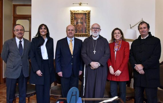 Reunión del Directorio USEC con Monseñor Celestino Aós